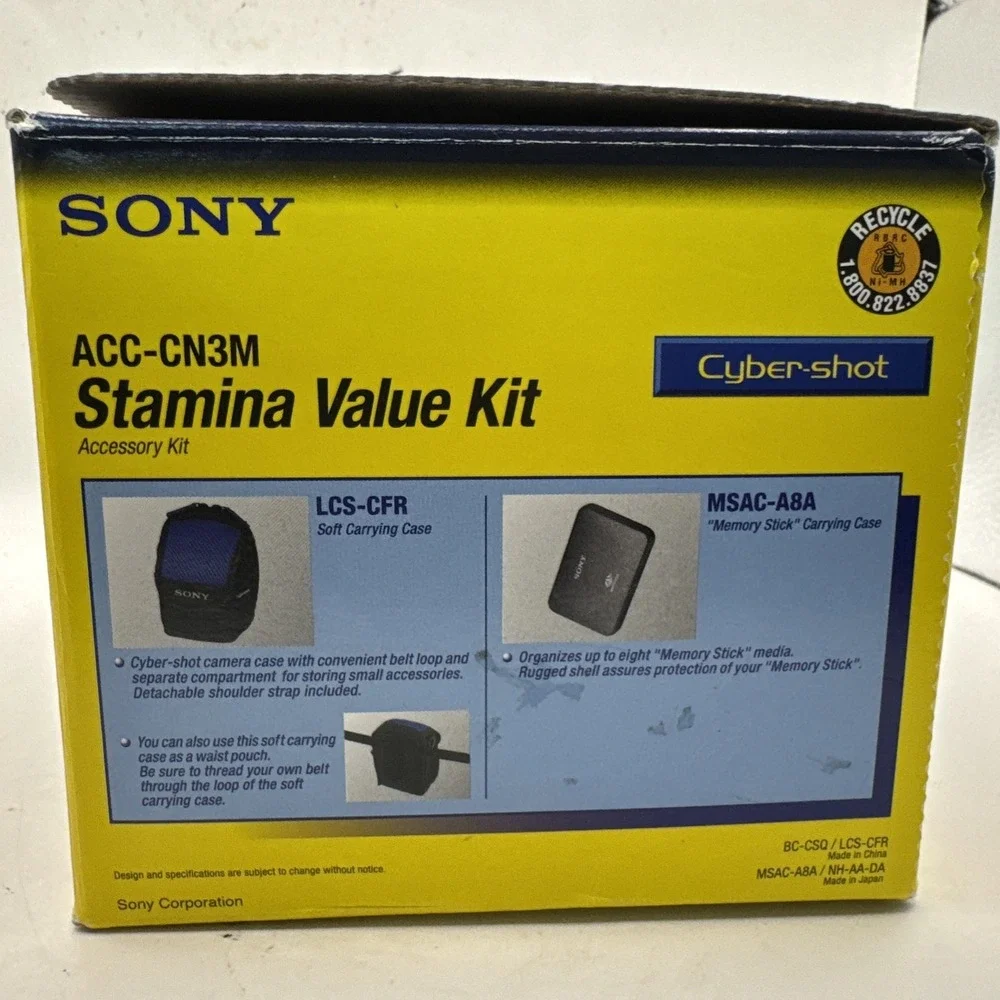 Sony Cyber-Shot Digital Camera Accessory Kit‎ Black ACC-CN3TR